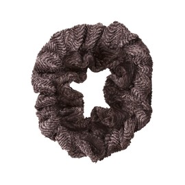 Faux Fur Stretchable Scarf Neck Warmer - Brown