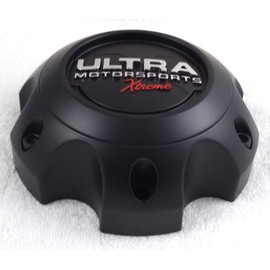Ultra Motorsports Extreme 6 Lug Black Wheel Center Cap (Qty 1) Pn: 89-9765SBX