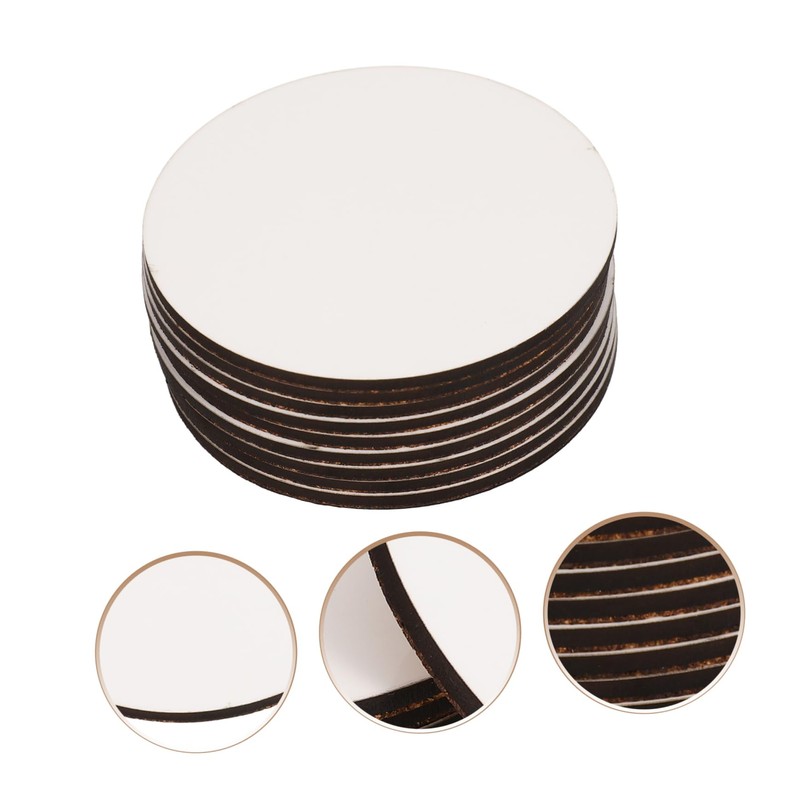 Operitacx 10pcs Sublimation Round Mats for Crafts Heat Transfer Blank