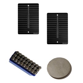 Titanium Seed Phrase Storage Plates – Dual Plate Design with Steel Stamps & Metal Workbench, Anti-Tamper Security Solution