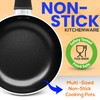 SereneLife Kitchenware Pots & Pans Basic Kitchen Cookware, Black Non-Stick