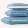 PEUJEW Travel Pillow Memory Foam Pillows, Camping Pillow-Compressible Medium Firm,