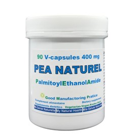 PEA Naturel High Quality Micronised Natural PEA Palmitoylethanolamide - 90 Vegetarian Capsules (1 Month Dosage) Made in the EU. Also Available in 30 and 270 Capsules