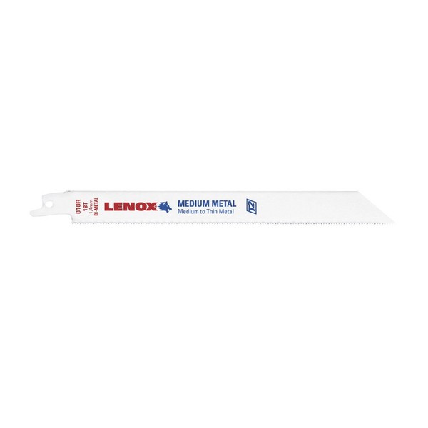 Lenox Tools Metal Cutting Reciprocating Saw Blade with Power Blast Technology, Bi-Metal, 12-inch, 18 TPI, 5/PK (21510118R)