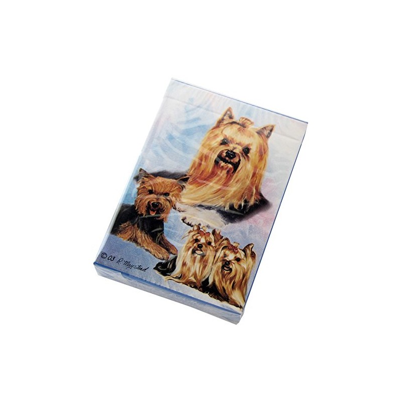 Best Friends Playing Cards, by Ruth Maystead - Yorkshire Terriers