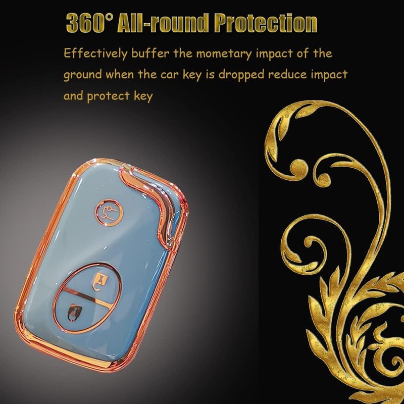 TECART Key Fob Cover Fit for Lexus is300 is250 Soft