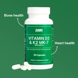 Sunna Supplements Vitamin D3 & K2 60's (150ml White)
