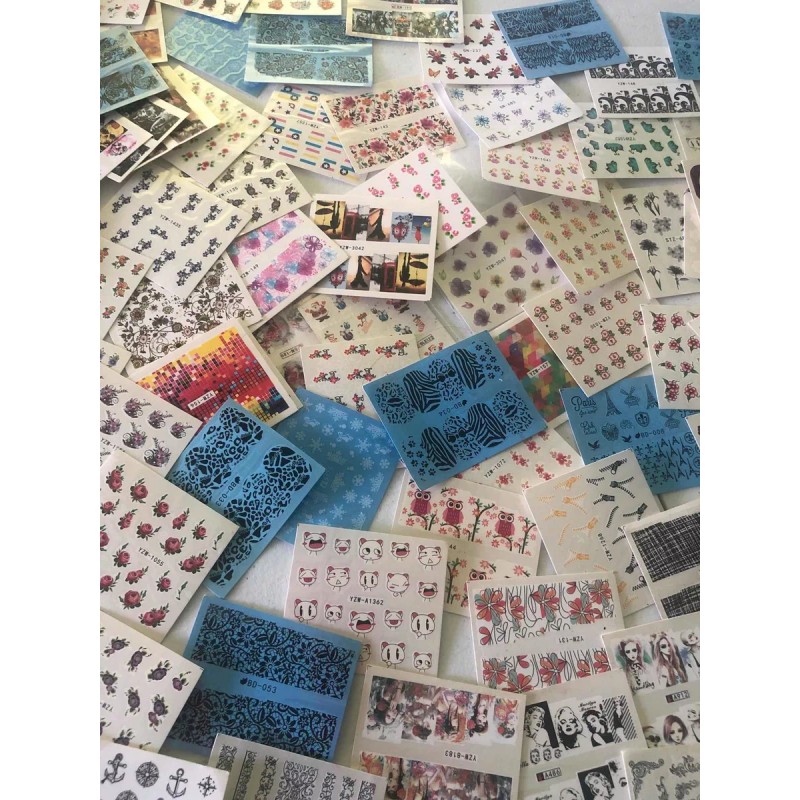Tatto Uñas 100 Piezas Diferentes Modelos