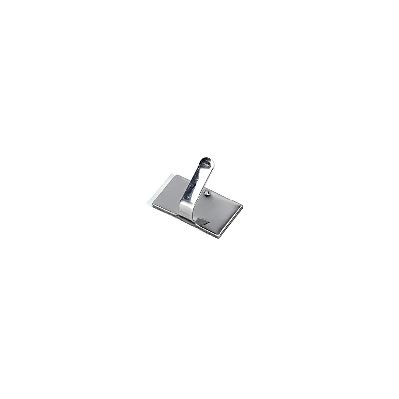 Amon 3424 Stainless Steel Cable Holder, Silver, Includes Cord Sticker