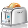 Lofter 2 Slicer Toaster with Bagel Function, Stainless Steel