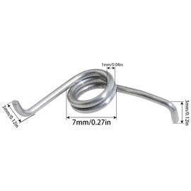 heyous 4PCS 1000-2000 Silver Stainless Steel Spinning Spring Fishing Reel Repair Part Fishing Accessories for Precise Tension and Torque Control