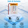 MakerHawk 3.7V Lipo Battery 1000mAh 803040 Rechargeable Lithium Polymer Battery