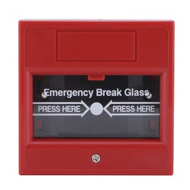 Glass Break Alarm Button Emergency Exit Release Button Emergency Exit Door Switch Fire Emergency Exit Button for Home Factory Workshop