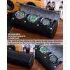 Besforu watch box organizer for mens watch case travel roll