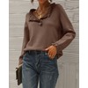 BTFBM 2024 Womens Sweaters Fall Winter Outfits Long Sleeve Button