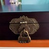 Padlock Latch Hasp Buckle Latch, Embossing Decorative Brass Hasp Clasp