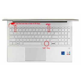 Keyboard Skin Compatible for HP Laptop 15t 15z 17t 17z 15-fc 15-fd 15-eg 15-er 15-eh 17-cn 17-cp 17z-cp000/cp300/cp200 17t-cn300/cn200/cn000 Series 17-cn3033cl 17-cp2033dx 17-cn0691ds (Ombre Mint)