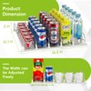 Soda Can Dispenser for Refrigerator,Self-Pushing Drink Organizer for Fridge, Width