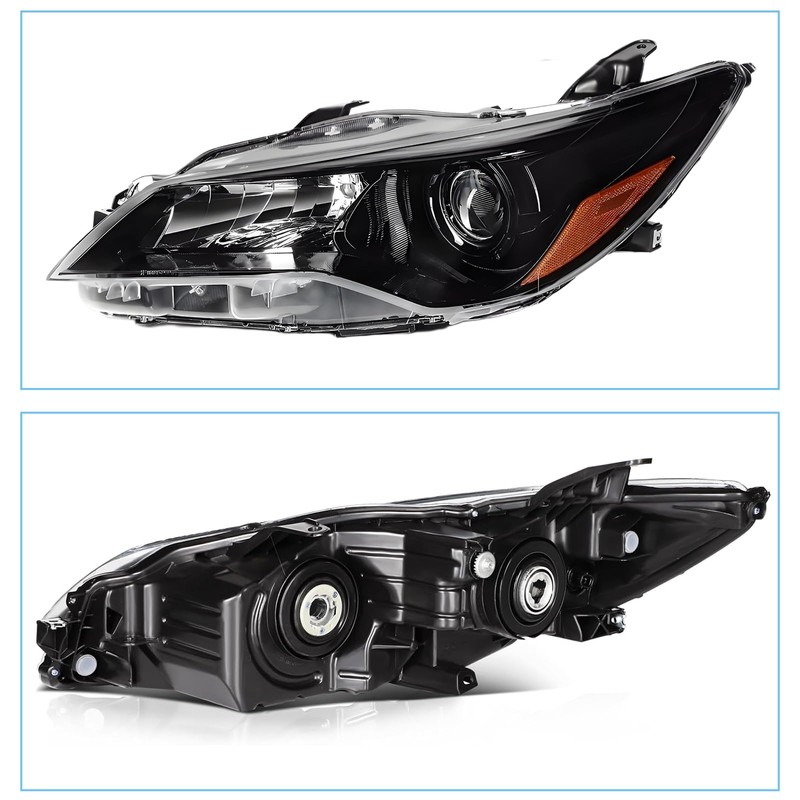 2PCS Headlights Assembly Compatible with 2015 2016 2017 Toyota Camry