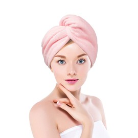 elysee star Turban Hair Towels, 12049 (Light Pink)
