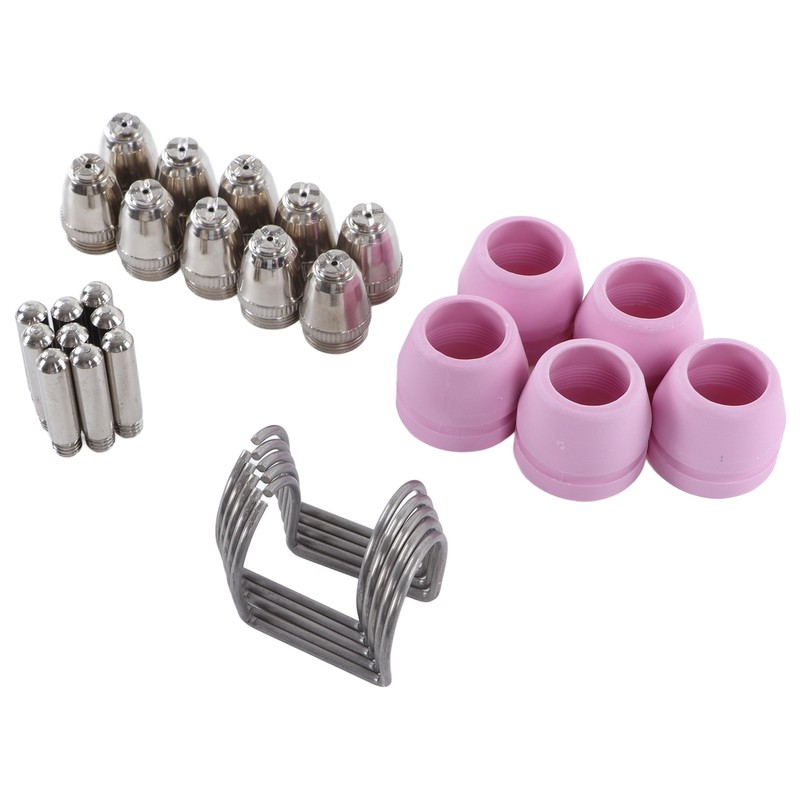 30PCS Plasma Torch Consumables ABS Easy Replacement Electrode Nozzles Cups
