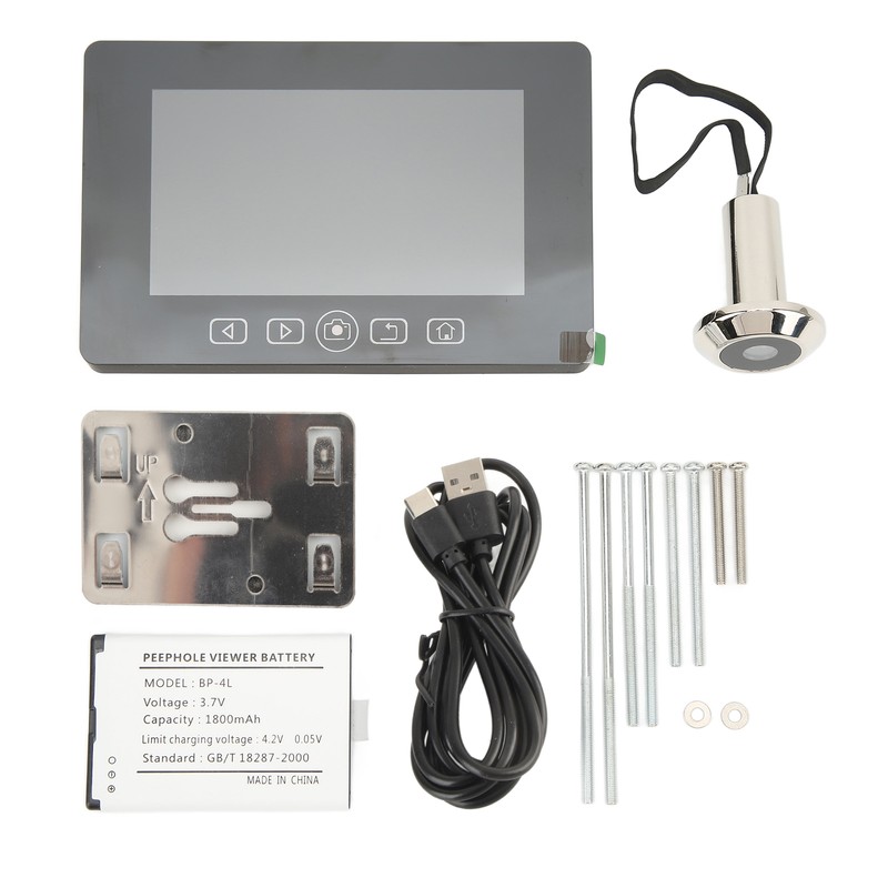 Peephole Camera 4.3in Color Screen 160 Degree Wide Angle Detection