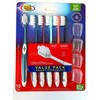 Ultra Soft Toothbrushes Value Pack, 6 Brushes, 4 Covers