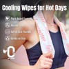 Cooling Body Wipes - Refreshing Individually Wrapped Wipes
