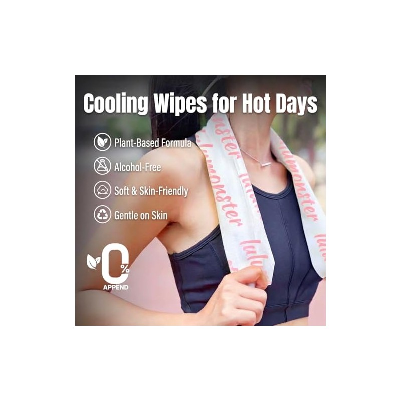 Cooling Body Wipes - Refreshing Individually Wrapped Wipes
