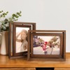 EGOFINE 2 Pack 7x5 Rotating Floating Picture Frames,Double-Sided Display with