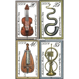 DDR 2445-2448 (complete.issue.) FDC 1979 50 years Musical instruments-Museum L (Stamps for collectors) music/dance
