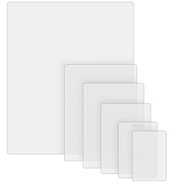 KTRIO 5 Mil Laminating Sheets 150 Pack, Various Sizes Thermal Laminating Pouches, Clear Laminate Sheets for Letter Size, Photos, Notecards, ID Badges, Business Cards, Compatible with Laminators