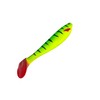 PetrisCatch Firetiger Yellow Rubber Fish Set + 4 Steel Leaders,