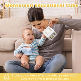 SOCBTNSO Busy Cube Toy for 1 Year Old Boy, Montessori Toys for 1+ Year Old, Travel Sensory Toys for Toddlers 1-3, Learning Fine Motor Skills| 1st Birthday Gifts Baby Boy Toys 9 12 Months