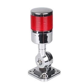 12-24V LED Stack Tower Lights, Industrial Warning Lights, Andon Lights, Column Signal Tower Indicator Lamp Beacon, Continuous/Flashing Light Switchable, 1 Level (Without Buzzer)