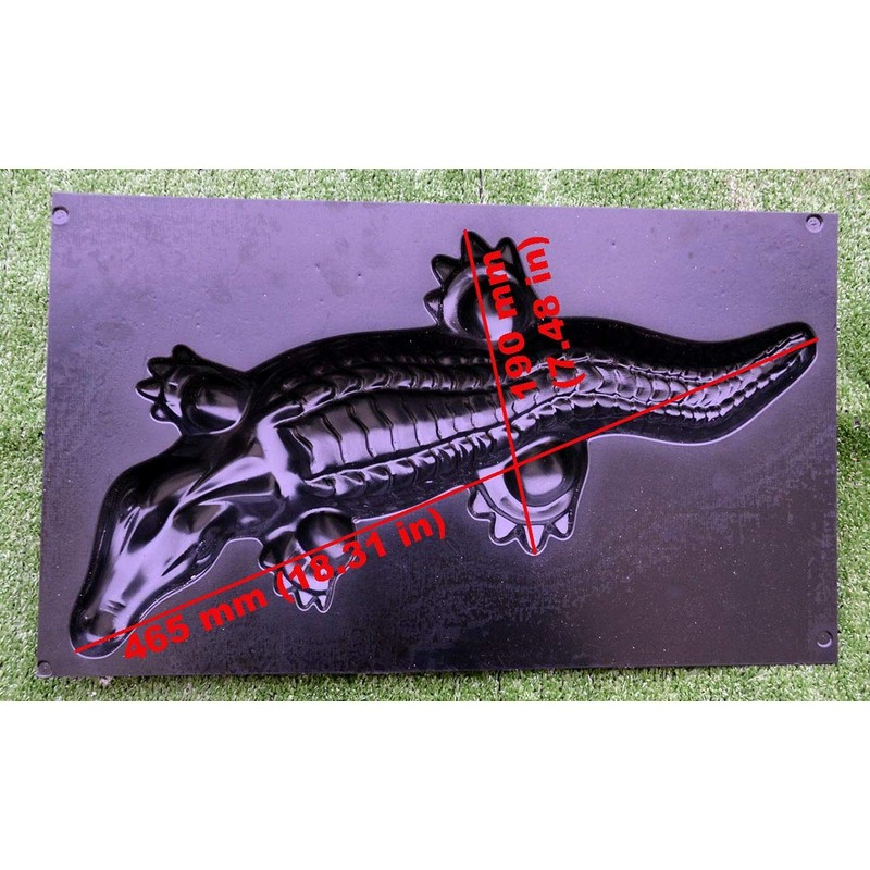 Betonex Mold Casting Crocodile DECORATIV Concrete Gator Garden Mold Alligator