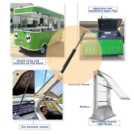 Yanmis Gas Strut,Heavy Duty Gas Spring Hydraulic Rod Mechanical Support Spring Central Length 280mm Stroke 100mm (500N)