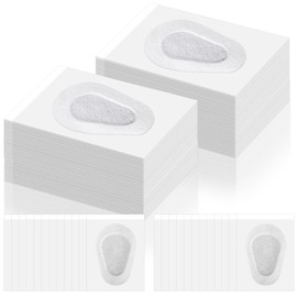 40 Pcs Adhesive Eye Patches, Eye Patches for Adults Eye Pad Disposable Eyepatch Latex Free Adhesive Bandages for Baby Kids Girls (White, 3.3 x 2.3 Inch)