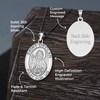 PicturesOnGold.com Saint Declan Oval Religious Medal EXCLUSIVE - Sterling Silver