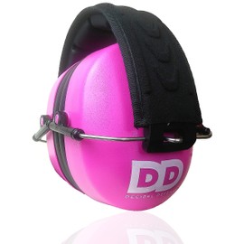 DECIBEL DEFENSE - Orejeras profesionales de seguridad de 37 dB NRR - La protección auditiva más alta y cómoda para disparar y uso industrial, la mejor protección auditiva garantizada (Rosa)