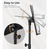 Music Stand, Vangoa Folding Sheet Music Stand with Detachable Microphone