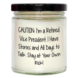 Vice President Gifts from Friends for Men - 9oz Vanilla Soy Candle, Funny Quote, Christmas