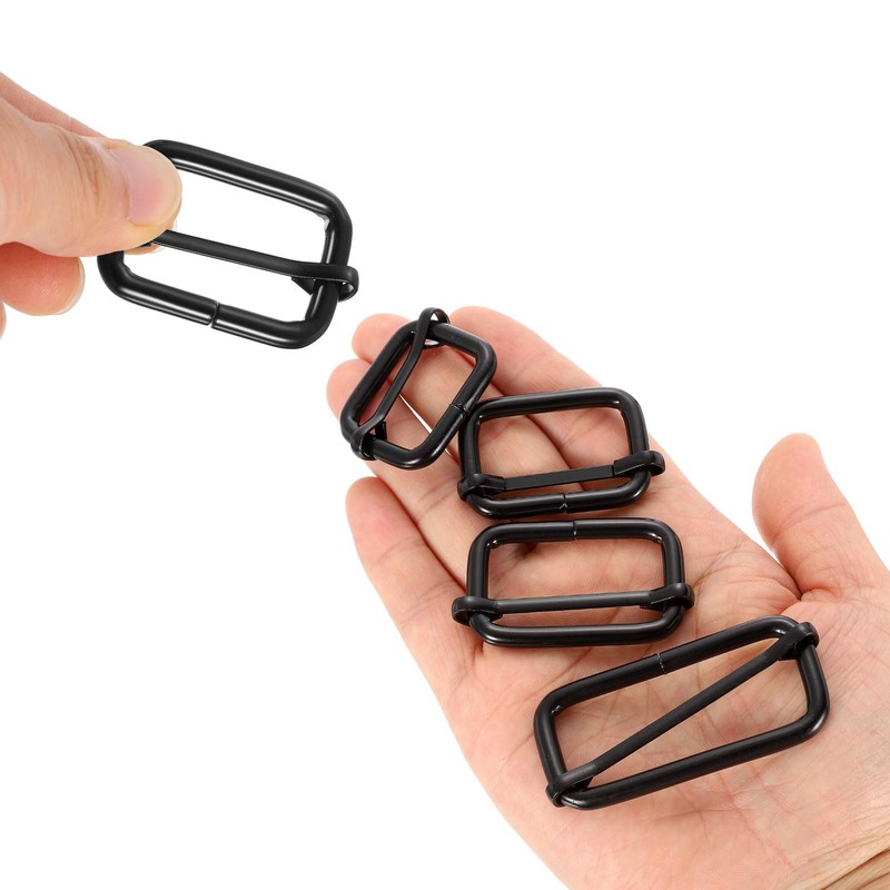 sourcing map Slide Buckle, 10Pcs 2" - Metal Tri-Glides Slide
