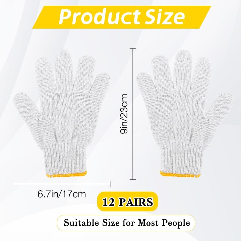 Cotton Work Gloves Safety Protection Work Gloves