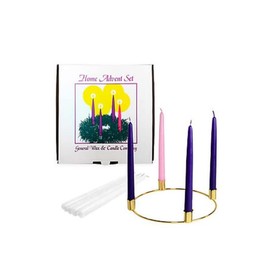 General Wax and Candle Co. Advent Home, Purple & Pink, Set of 6