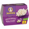 Annie's White Cheddar Microwave Mac and Cheese with Organic Pasta,