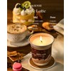 M&SENSE Coffee Latte Scented Soy Candle - Vegan, Heavy Scented,