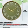 HZDHCLH 25 cm Modern Quartz Silent Wall Clock Arabic Numeral