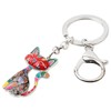 DALANE Enamel Alloy Sweet Cat Keychains Kitten Car Key Ring
