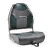 DeckMate Economy High Back Folding Bass Boat Seats Green and